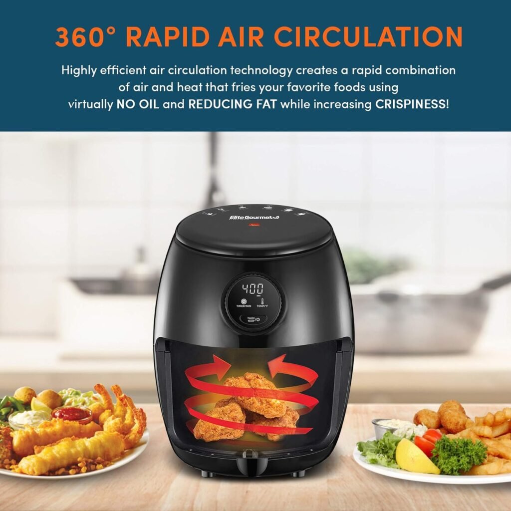 compact space saving programmable air fryer